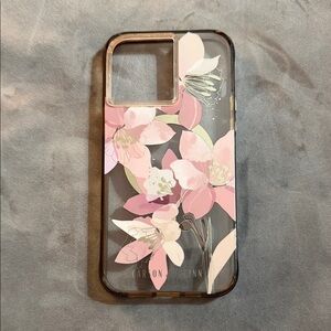 Floral Phone Case - Pink and Gray